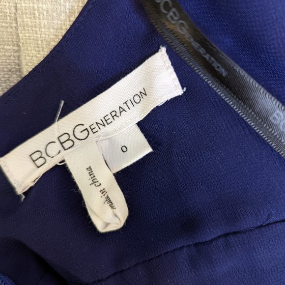 BCBGeneration Blue One Shoulder Dress - Picture 6 of 8